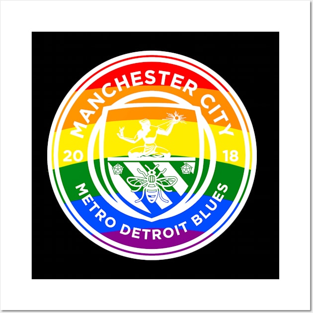 MCFC Metro Detroit Blues Pride Wall Art by Tannim